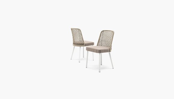 rope effect garden chairs
