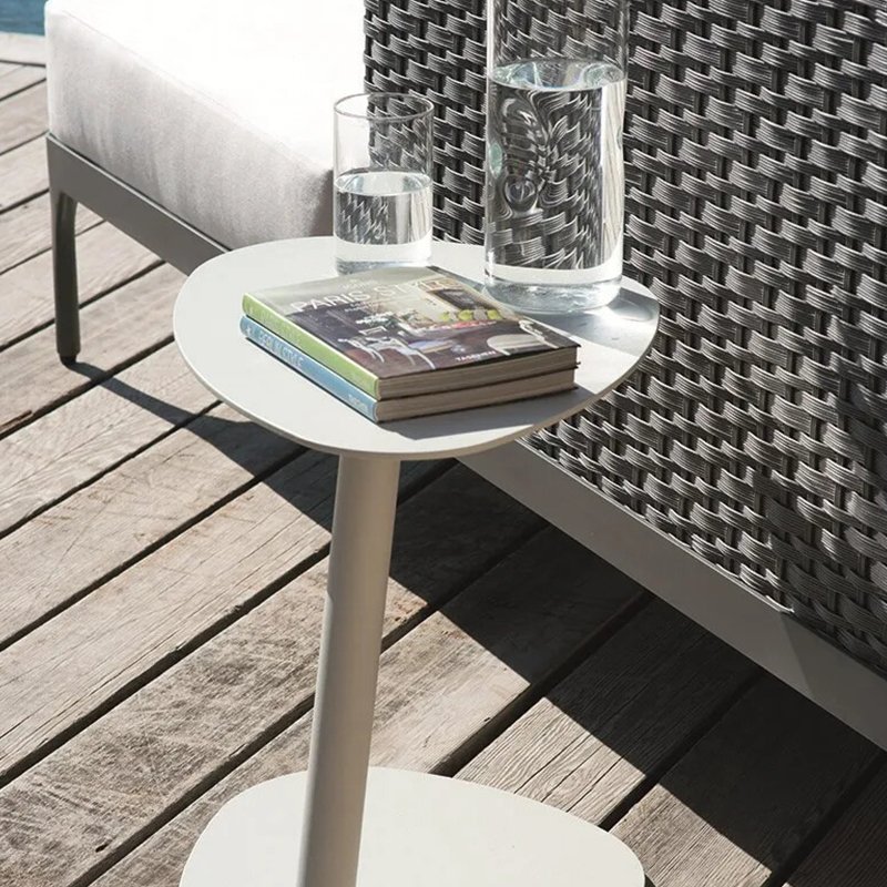 white-outdoor-cocktail-table