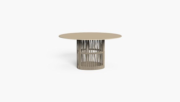 Black Circular Outdoor Coffee Table