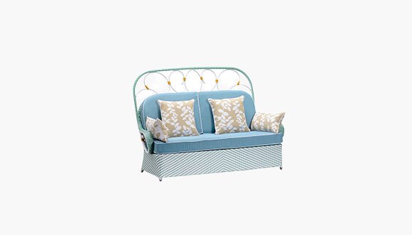 Rattan Large Sofa