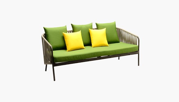 Striped Outdoor Sofa