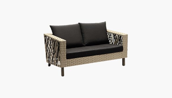 Black Garden Sofa Set