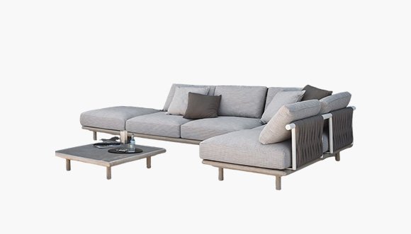 Aston Rattan Corner Sofa Set
