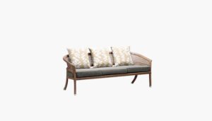 Rattan Corner Sofa Large