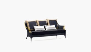 Black Outdoor Corner Sofa
