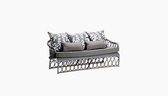 Rattan 3 Seater
