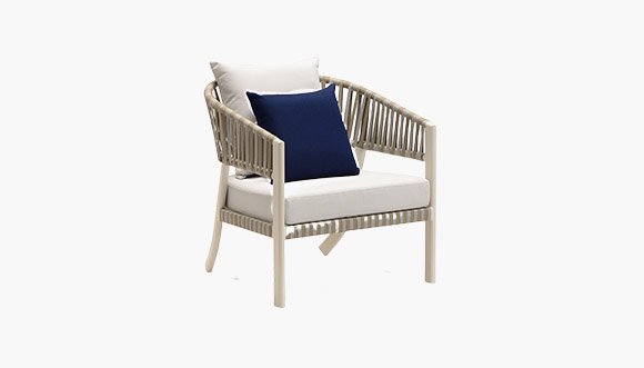 White Cane Sofa