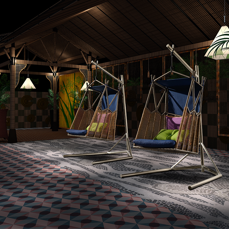 Hanging Swing Chair with Stand