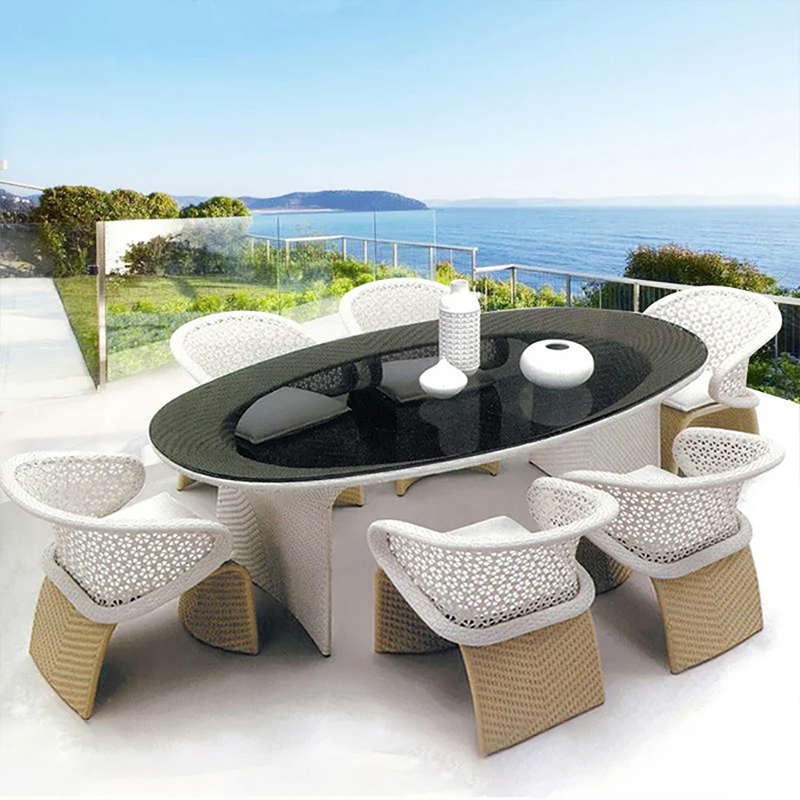 Wicker Outdoor Dining Table
