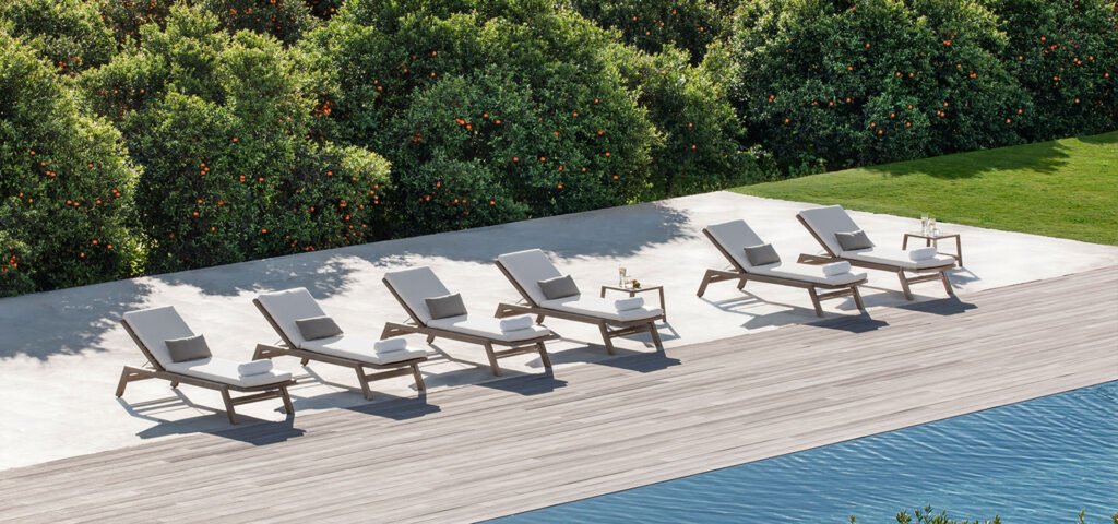 beige lounge chair