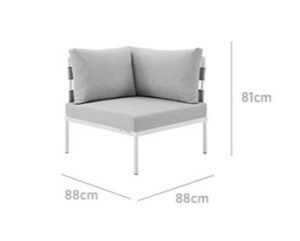Aluminium Garden Corner Sofa