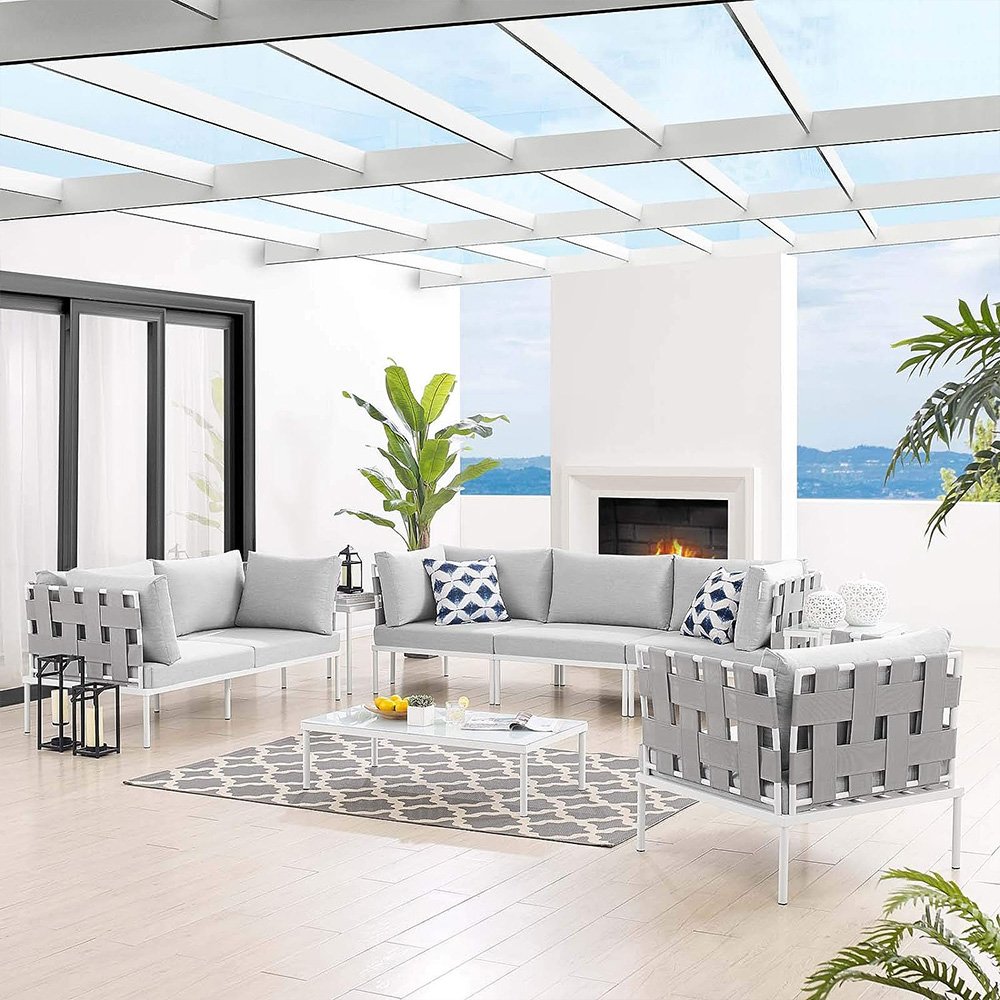 aluminum outdoor sofa