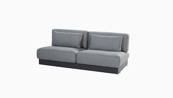 outdoor aluminum sofa