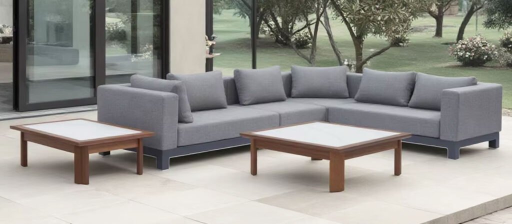 l shaped outdoor couch