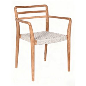 teak rope chair