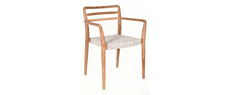 teak rope chair