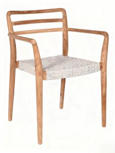teak rope chair