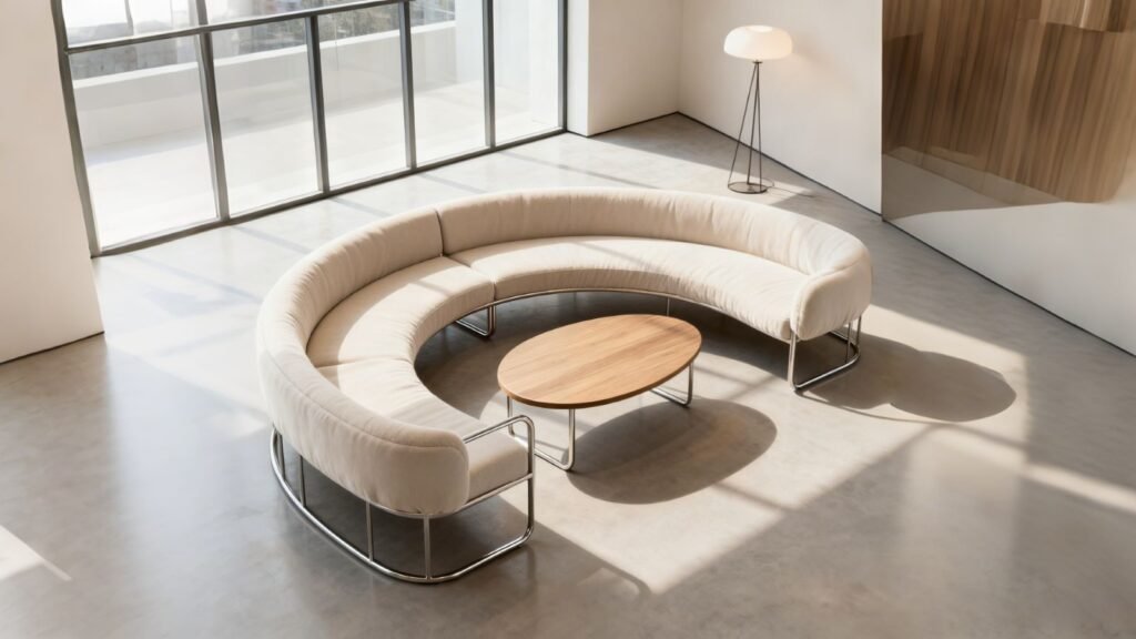 curved sectional furniture