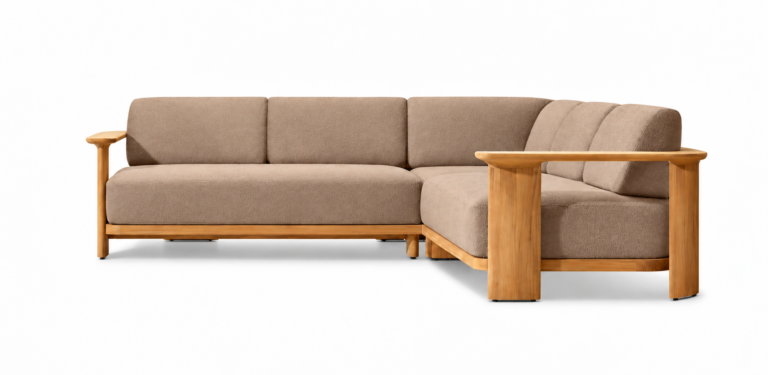 teak-left-arm L-sectional-lg541-4-series